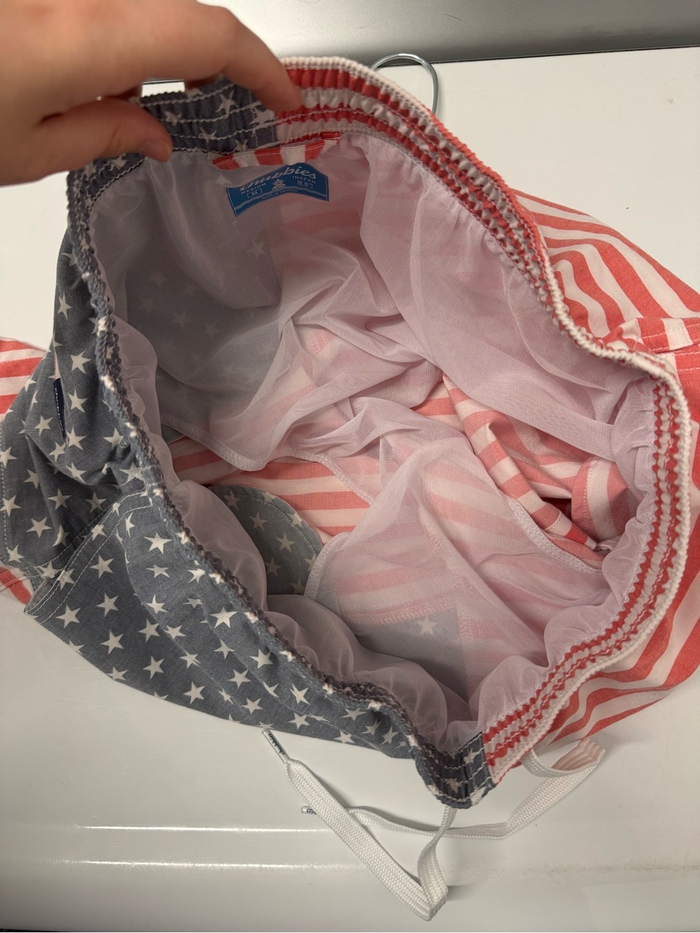 chubbies Red & Blue Stars Stripes Swim Trunks - Picture 6 of 8